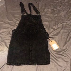 Black overall jumper dress